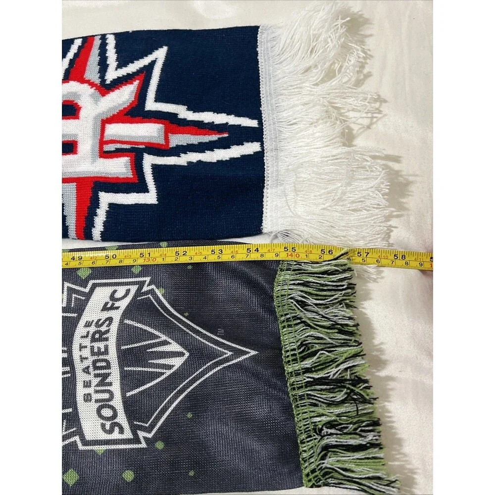 Seattle Sounders FC Scarf Lot Of 3 ( 1 Is Hybrid With Rainiers) Mixed Brands